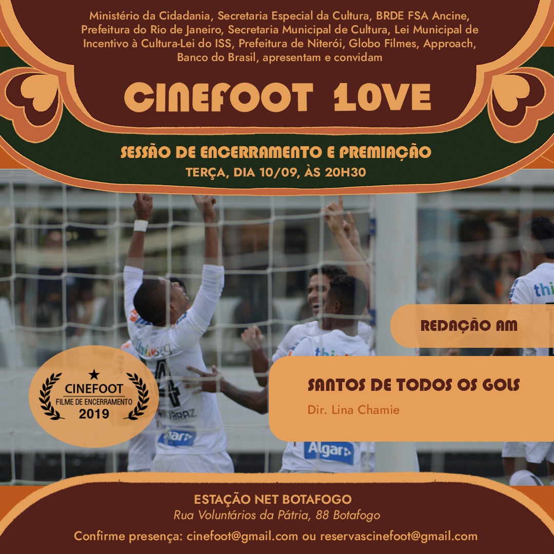10° CINEfoot convida para Sessão de Encerramento no Rio de Janeiro